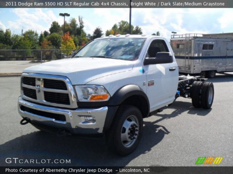 Bright White 2011 Dodge Ram 5500 HD SLT Regular Cab 4x4 Chassis with ...
