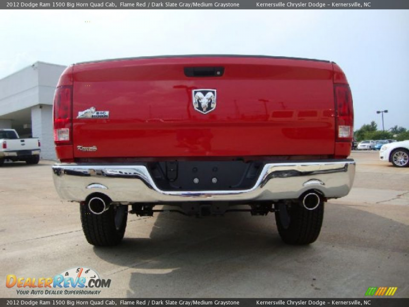 2012 Dodge Ram 1500 Big Horn Quad Cab Flame Red / Dark Slate Gray ...
