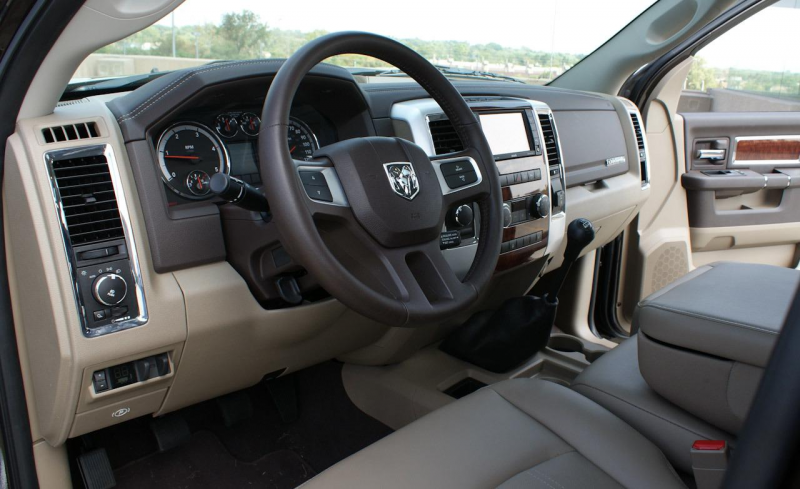 2010 Dodge Ram 2500 HD Laramie Mega Cab 4x4 diesel manual interior
