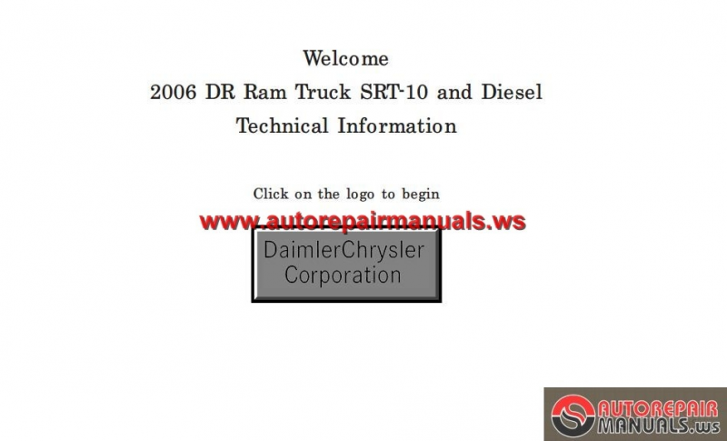 Dodge Ram 1500-2500-3500 2006 Service Manual