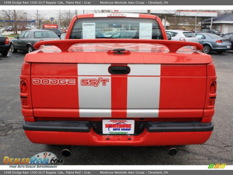 1998 Dodge Ram 1500 SS/T Regular Cab Flame Red / Gray Photo #5