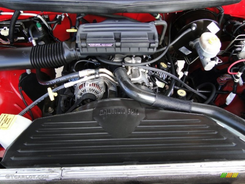 Dodge Ram 1500 Sport Extended Cab 5.9 Liter OHV 16-Valve V8 Engine ...