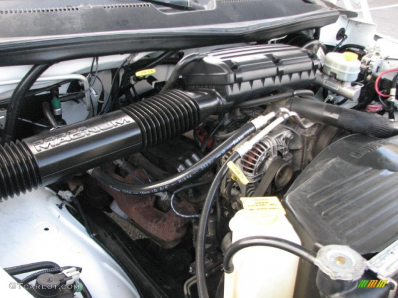2001 Dodge Ram 1500 SLT Club Cab 5.9 Liter OHV 16-Valve V8 Engine ...