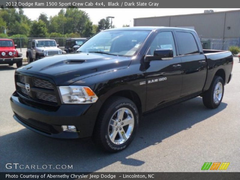 2012 Dodge Ram 1500 Sport Crew Cab 4x4 in Black. Click to see large ...