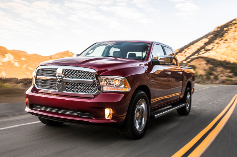 2014 Ram 1500 Limited Ecodiesel Front View In Motion