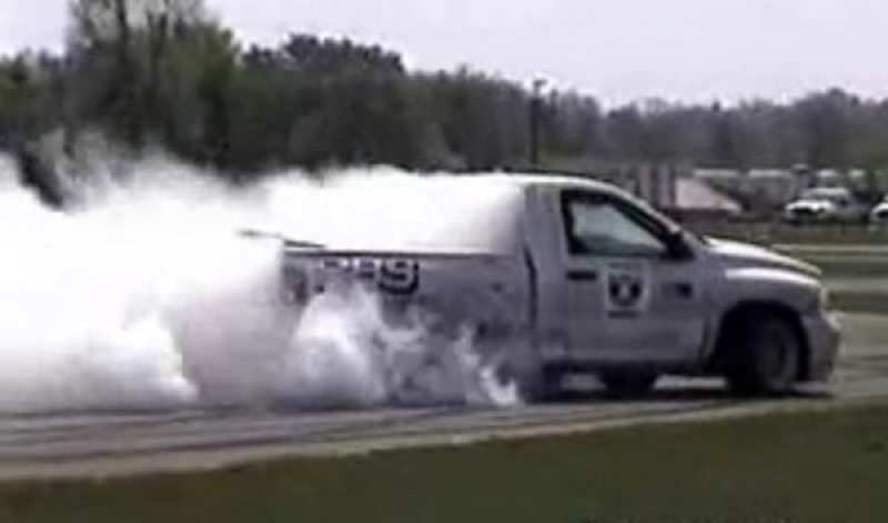 Tire Shredding Tuesday: Dodge Ram SRT10 destroys tires in 3 minutes