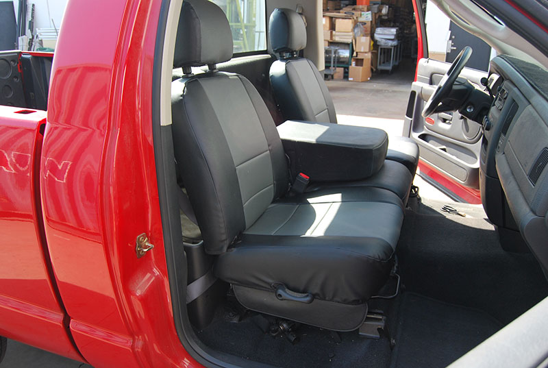 Details about DODGE RAM 1500 2500 3500 2003-2014 S.LEATHER SEAT COVER ...
