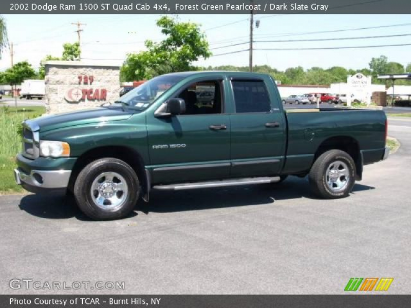 2002 Dodge Ram 1500 ST Quad Cab 4x4 in Forest Green Pearlcoat. Click ...