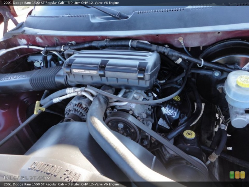 Liter OHV 12-Valve V6 Engine on the 2001 Dodge Ram 1500 ST Regular ...