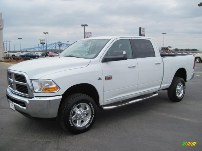 Bright White Clearcoat 2010 Dodge Ram 3500 SLT with seats