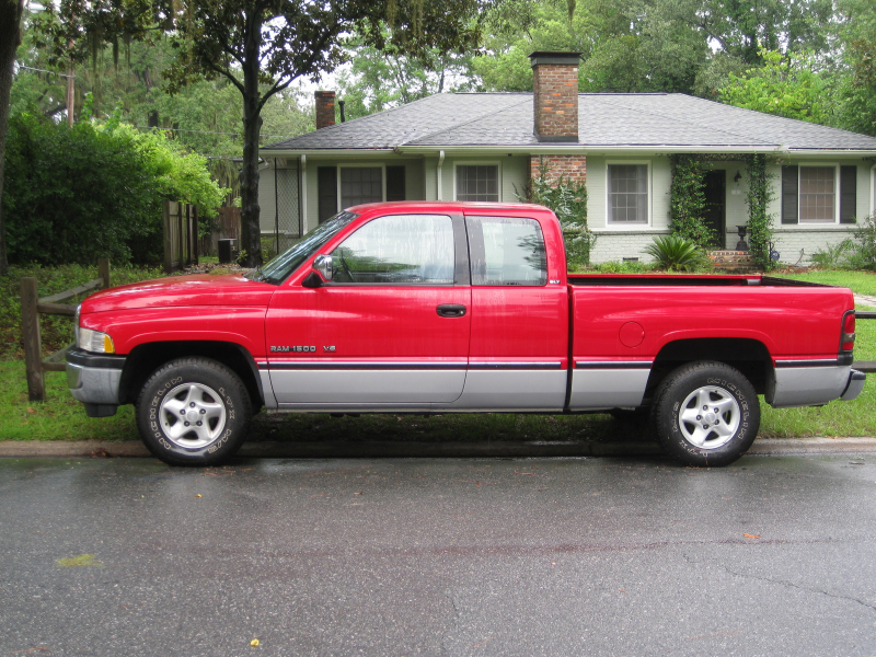 1996 Dodge Ram Pickup 1500 2 Dr ST Extended Cab LB, Big Red, exterior