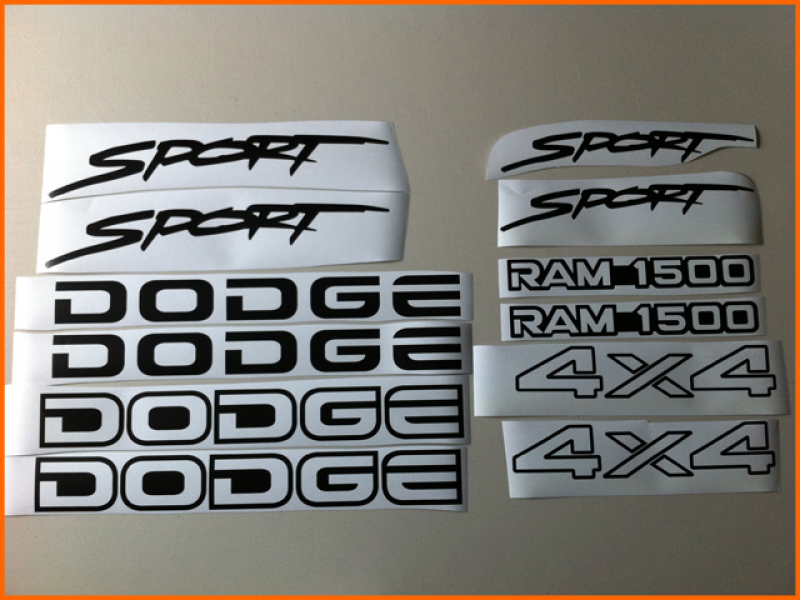 Dodge Ram 1500 Sport Decal Kit