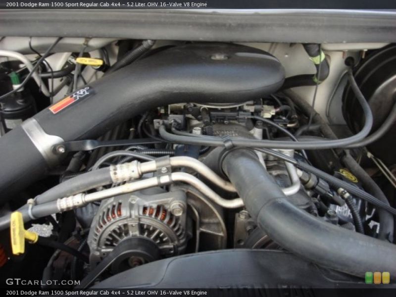 Liter OHV 16-Valve V8 Engine on the 2001 Dodge Ram 1500 SLT Club ...