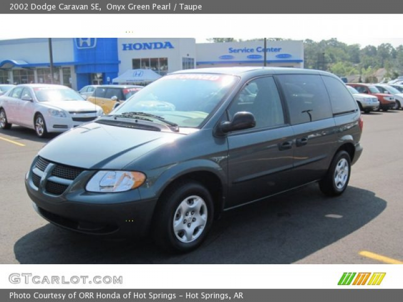 2002 Dodge Caravan SE in Onyx Green Pearl. Click to see large photo.