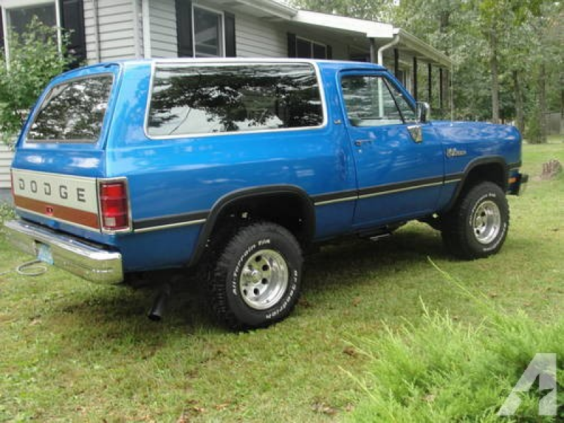 1992 Dodge Ramcharger SUV for sale in Ancora, New Jersey