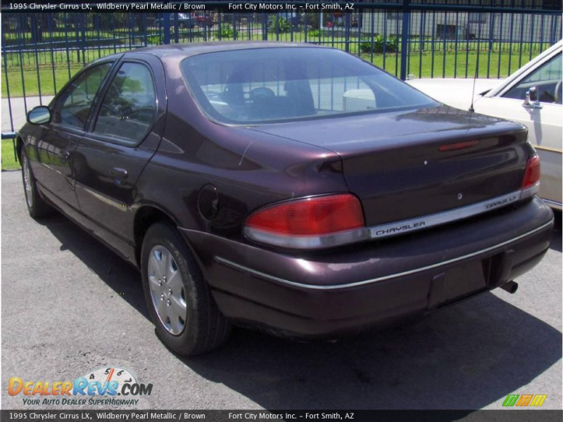 1995 Chrysler Cirrus LX Wildberry Pearl Metallic / Brown Photo #2