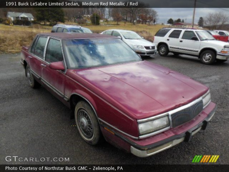 1991 Buick LeSabre Limited Sedan in Medium Red Metallic. Click to see ...