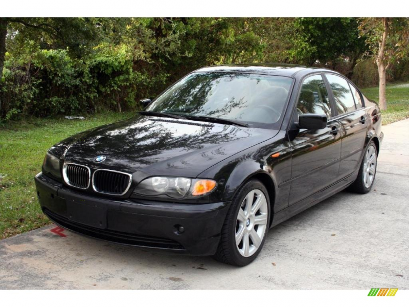 Jet Black 2003 BMW 3-Series 325 with Natural Brown seats
