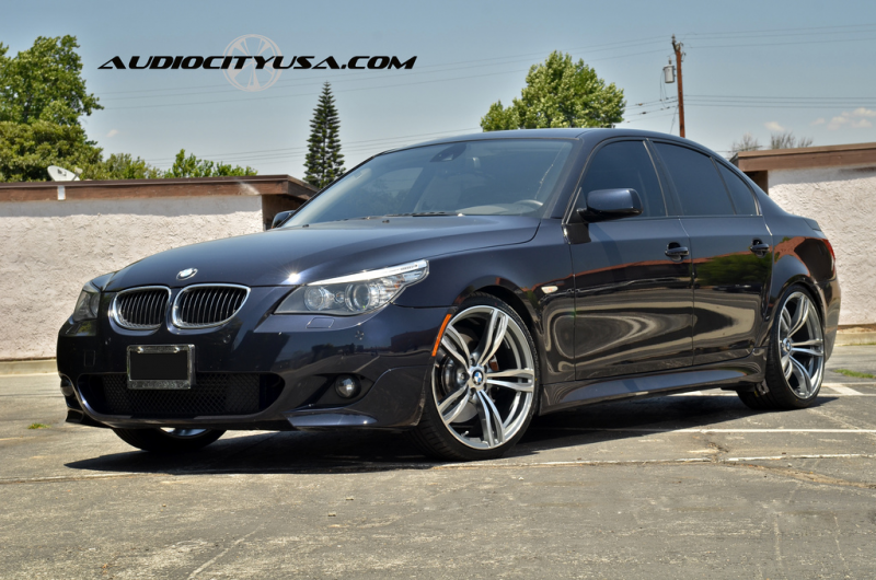 ... machine face on 2008 BMW 550 I Sport by AUDIO CITY WHEELS , on Flickr