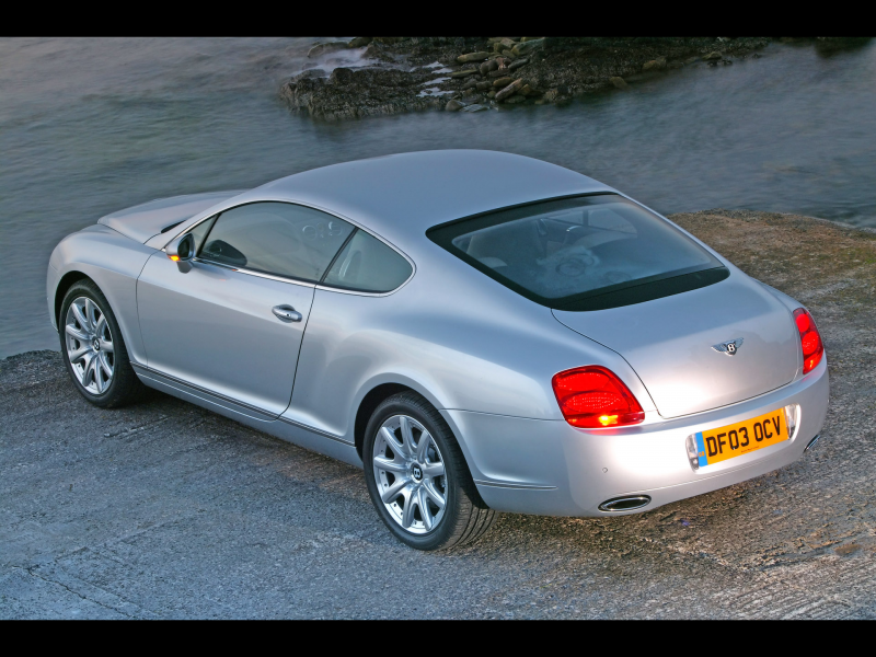 2004 Bentley Continental GT - Rear Angle - Shore - 1920x1440 Wallpaper