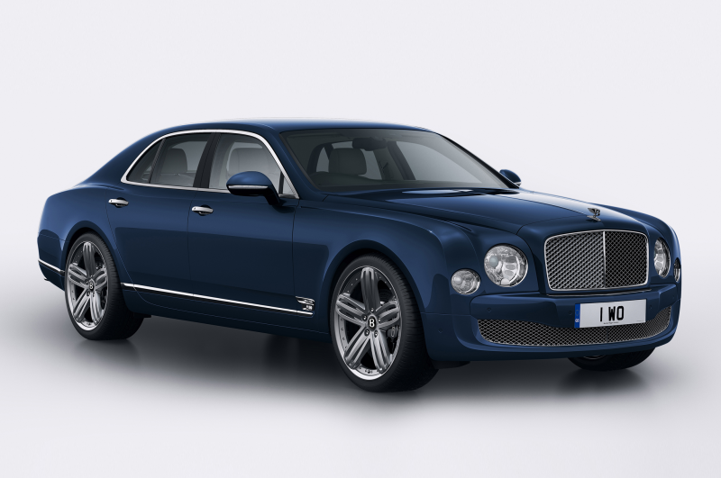 2014 Bentley Mulsanne 95 7 Front Three Quarter Blue