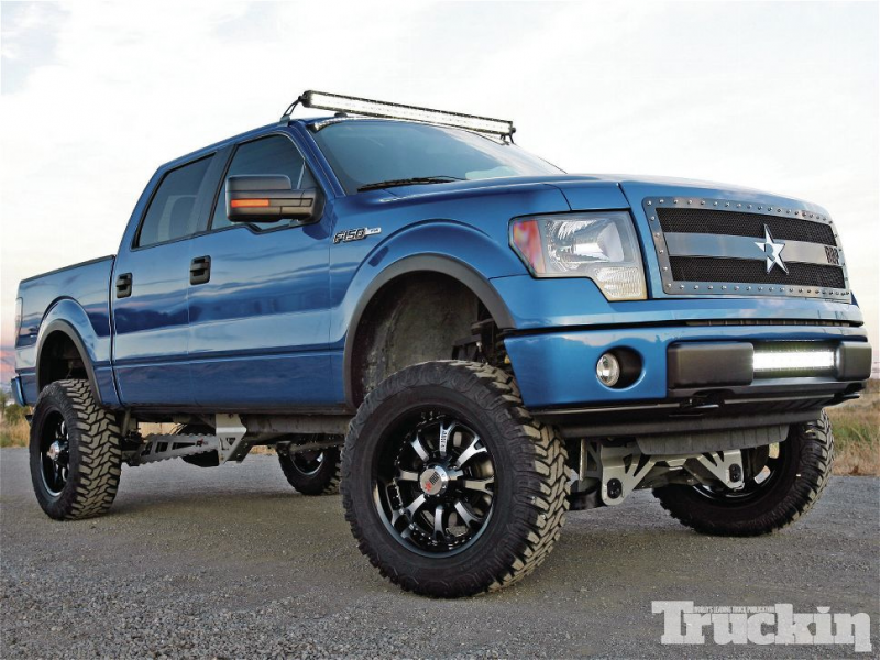 2011 Ford F-150 featuring black RX-3 grille, machined & black 96r ...