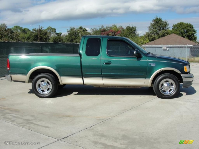 Amazon Green Metallic 2000 Ford F150 Lariat Extended Cab Exterior ...