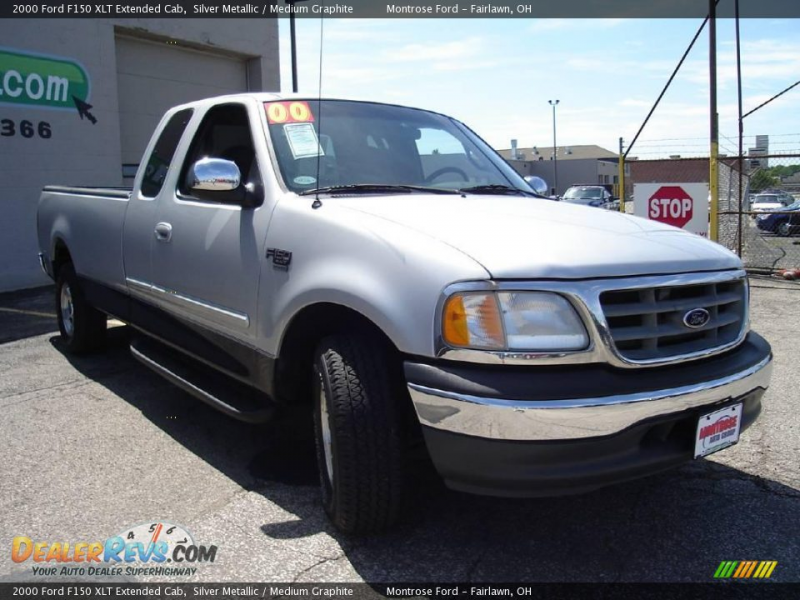 2000 Ford F150 XLT Extended Cab Silver Metallic / Medium Graphite ...