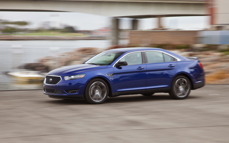 2013 Ford Taurus Sho Front 34 Driving