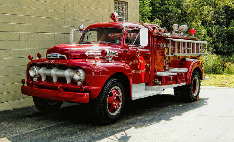 1951 Ford F-7 Big Job Fire Truck from South Wales New York