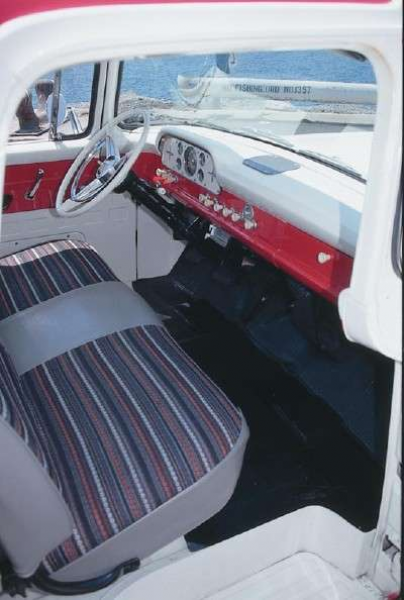 1960 Ford F-Series pickup truck interior