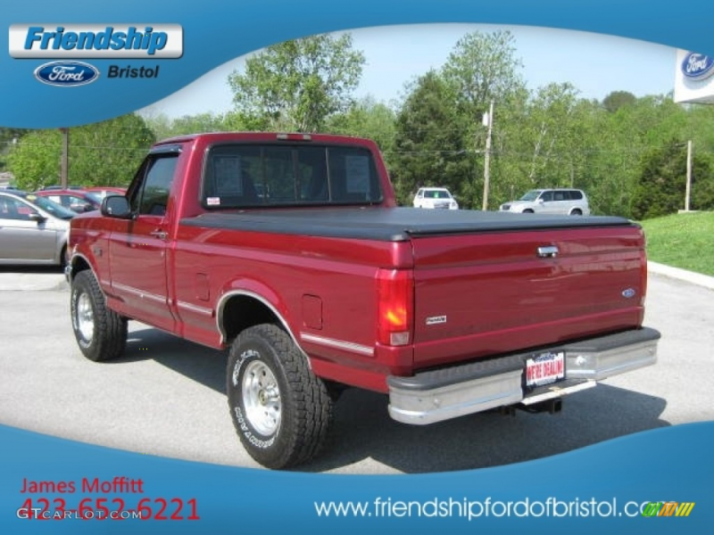 1995 Ford F150 Xlt Regular Cab 4x4 Electric Currant Red Pearl Color ...