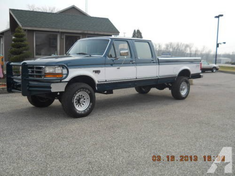 97 FORD F350 CREW CAB XLT 4X4 7.3 DIESEL! SOLID- NICE - RUST FREE for ...