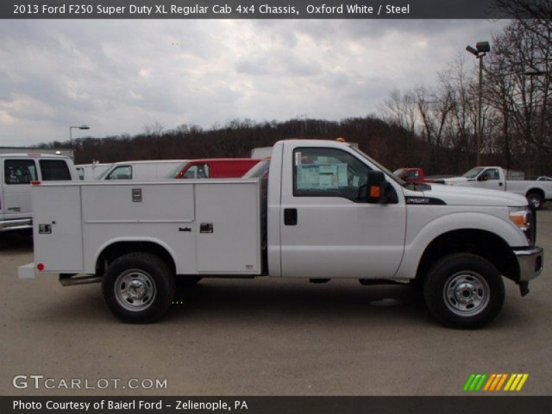 Oxford White 2013 Ford F250 Super Duty XL Regular Cab 4x4 Chassis with ...