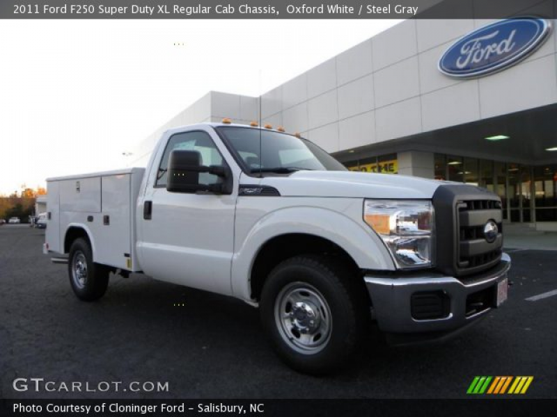 Oxford White 2011 Ford F250 Super Duty XL Regular Cab Chassis with ...