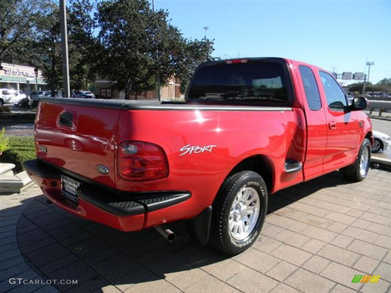 Bright Red 2003 Ford F150 XLT Sport SuperCab Exterior Photo #57727883