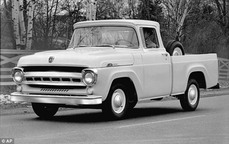 ... Ford has redesigned the F-Series pickup, of which a 1957 F-100 model
