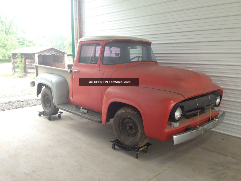 1956 Ford F100 Pickup Truck Very Little Rust Easy Restoration F-100 ...