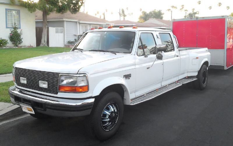 1995 Ford F 350 Dualie Front View
