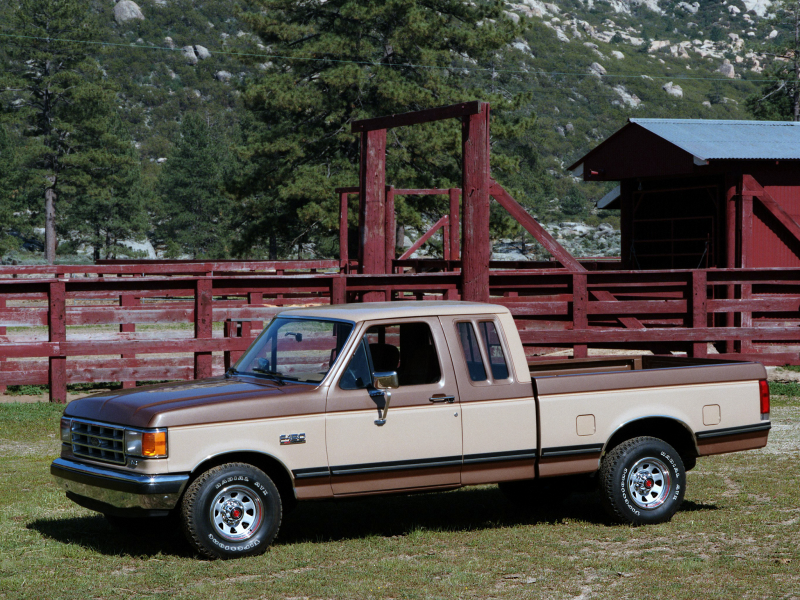 1987 Ford F-150 SuperCab pickup g wallpaper background
