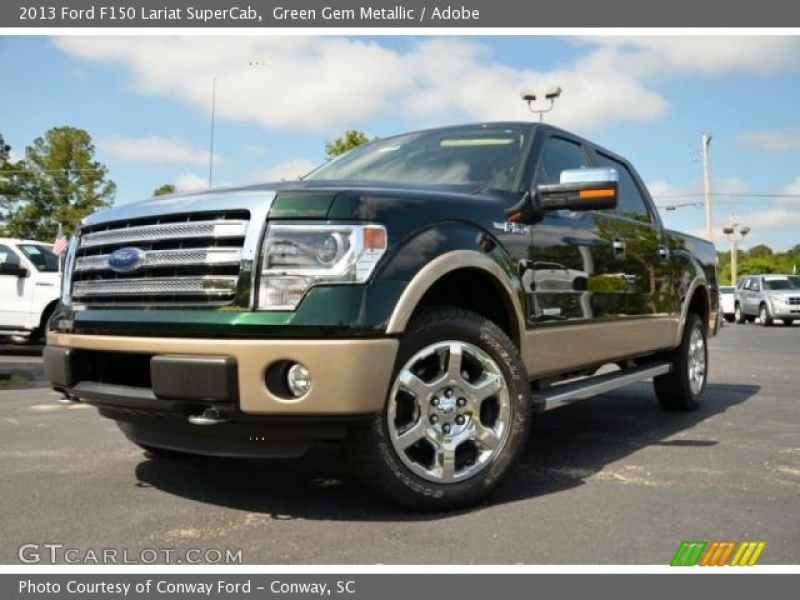 2013 Ford F150 Lariat SuperCab in Green Gem Metallic. Click to see ...