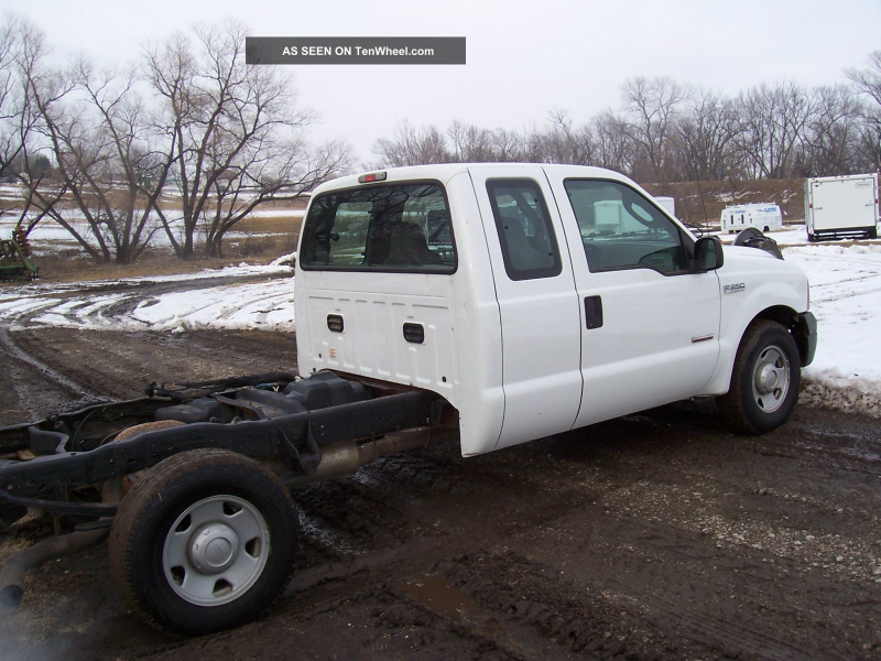 2004 Ford F250 Extended Cab 6. 0l Diesel Cab And Chassis 4x2 F-250 ...
