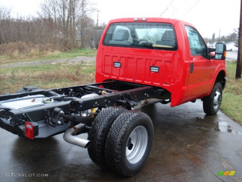 Vermillion Red 2012 Ford F250 Super Duty XL Regular Cab 4x4 Chassis ...