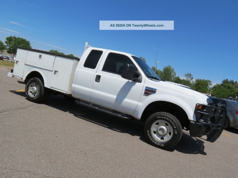 2008 Ford F250 Utility Work Service Body 8ft Stahl Box Mech Utility ...