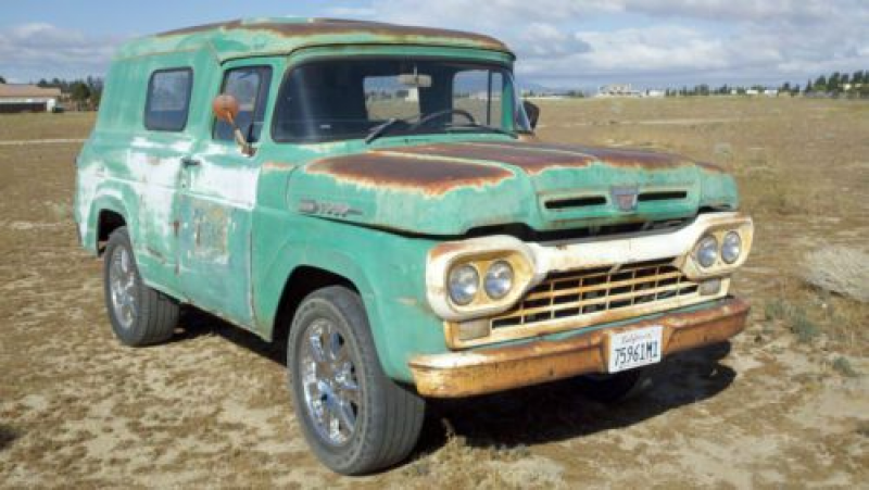 1960 FORD PANEL TRUCK INLINE 6 CYLINDER THREE SPEED MANUAL, US $4,500 ...
