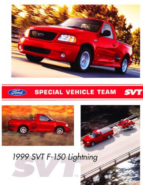 1999 Ford F-150 SVT Lightning Truck Original Sales Brochure Sheet