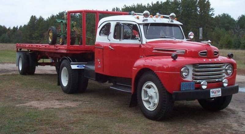 1950 Ford F-8 extended cab tractor