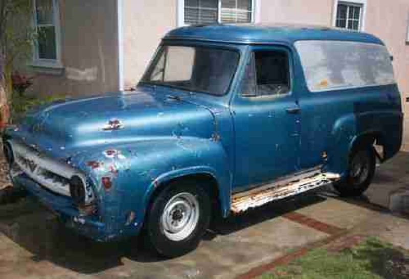 1953 Ford F100 Panel Truck Project Rat Rod Gasser on 2040cars