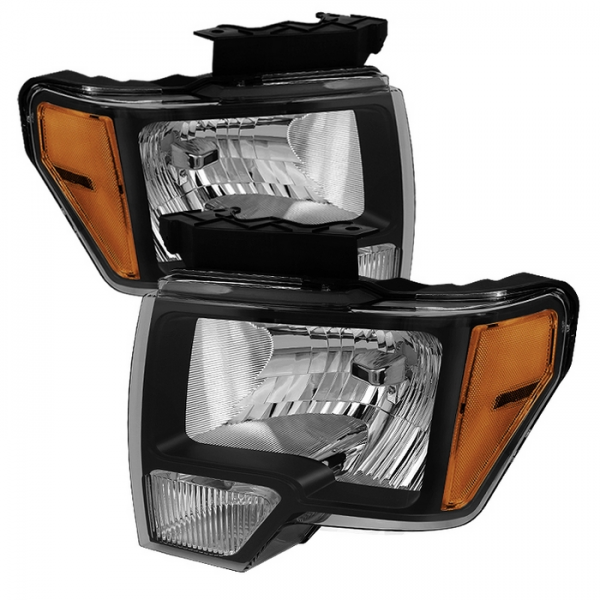 ... 2012 Ford F150 with these Ford F150 Amber Crystal Headlights in Black