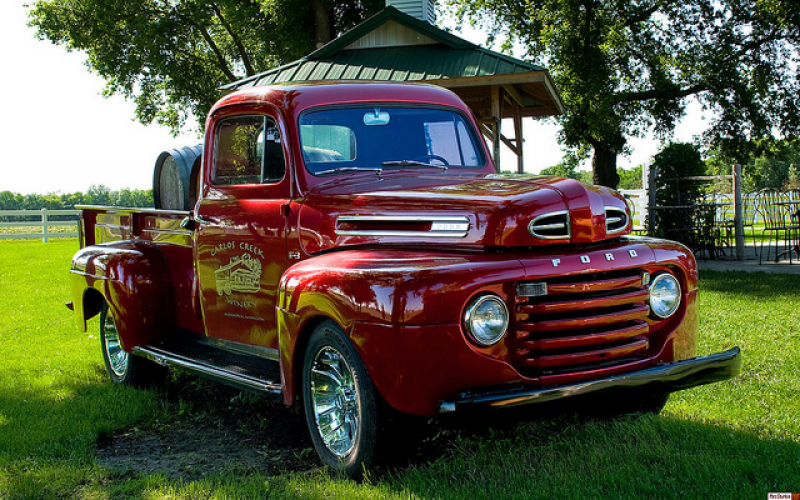 1950 Ford F3 pickup - front right